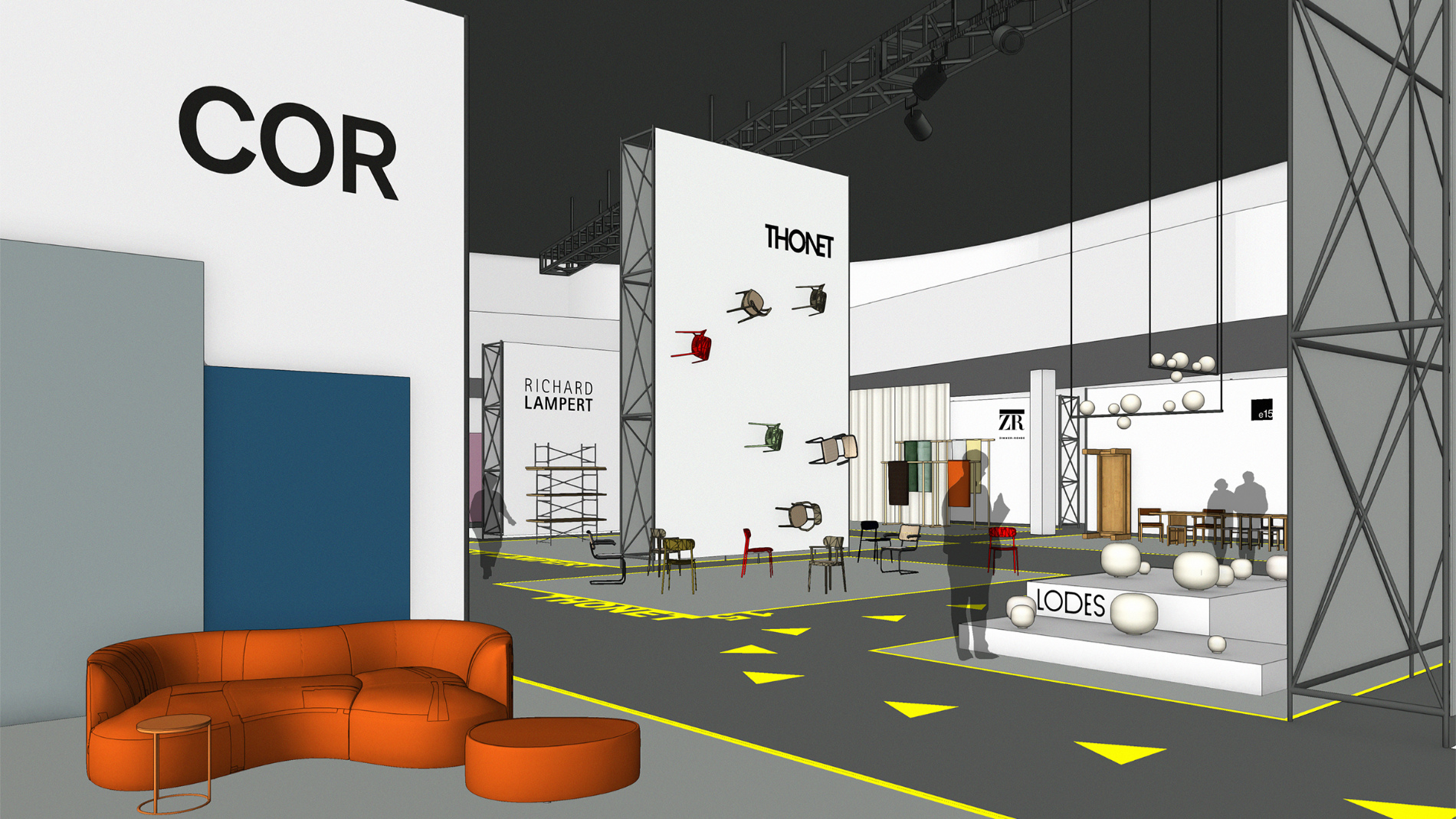 Grandcreators' vision in the festival hall. Graphic: Messe Frankfurt/Philipp Mainzer, e15