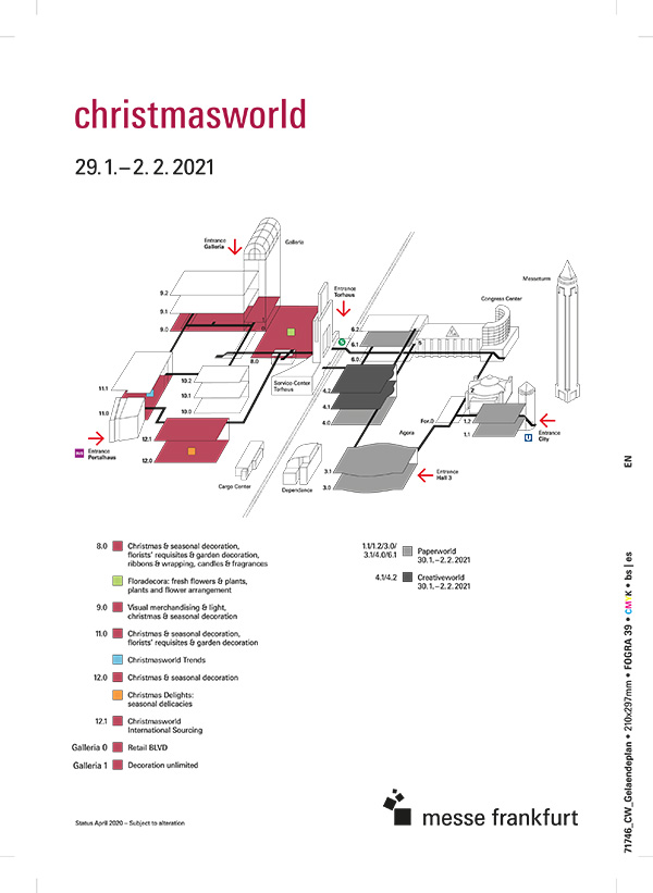 Christmasworld Geländeplan 2021