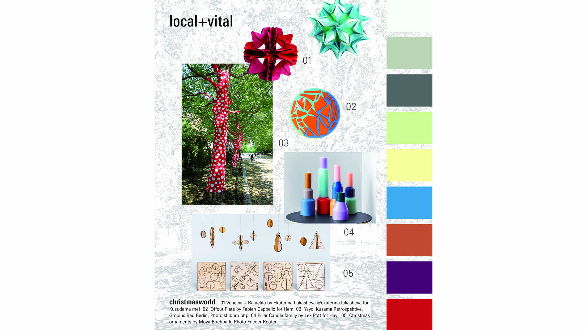 „local+vital“ bringt Fröhlichkeit durch plakative Farben und lokale Produkte.