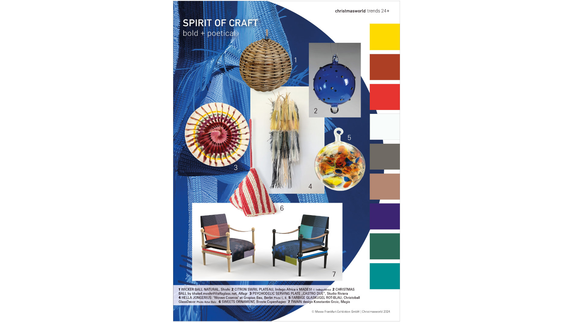 SPIRIT OF CRAFT_bold+poetical combines craft skills, vintage appeal and unusual, modern aesthetics with a very personal touch. Graphic: Messe Frankfurt.