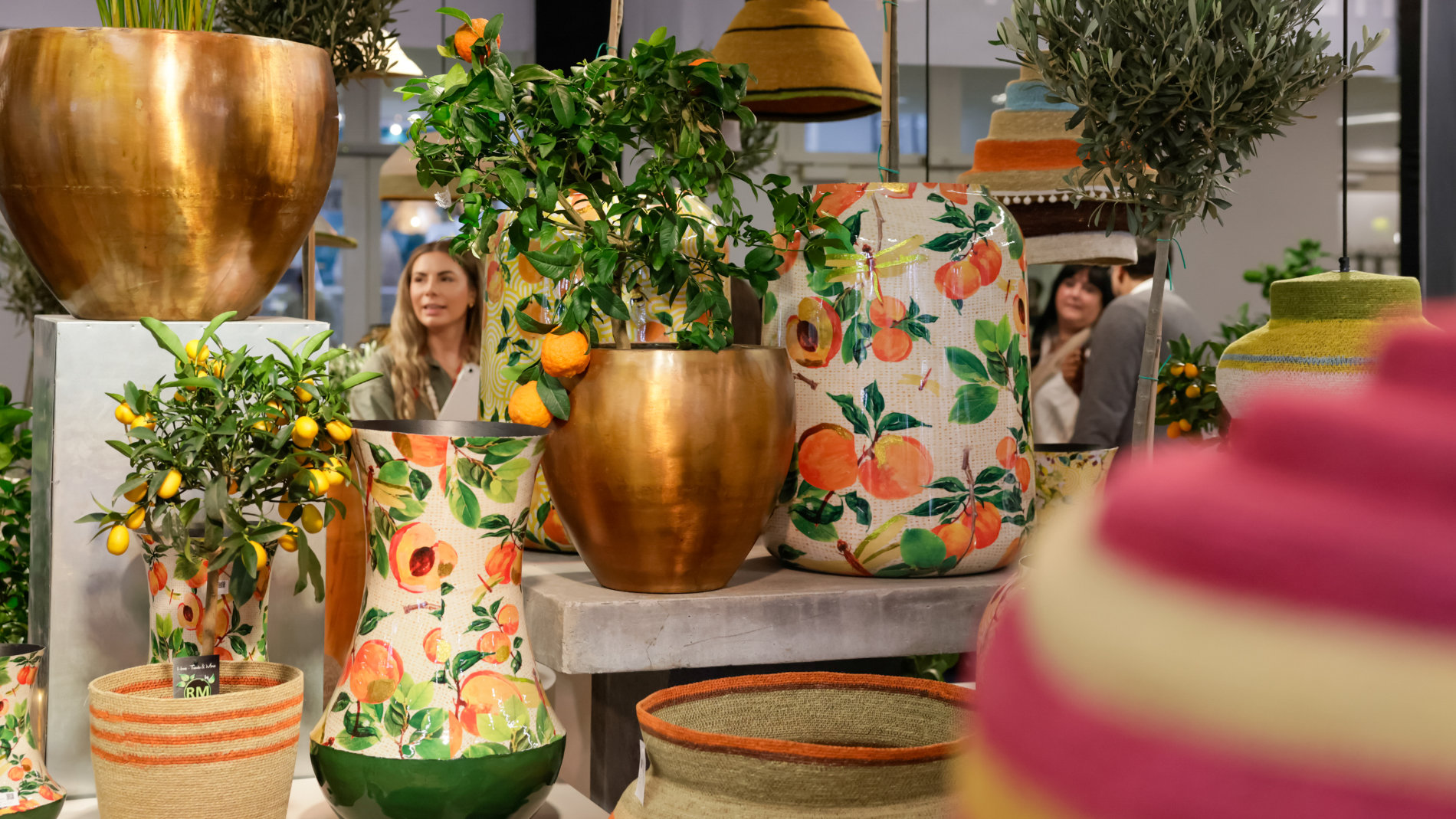 Vases and plants at Global Sourcing at Christmasworld