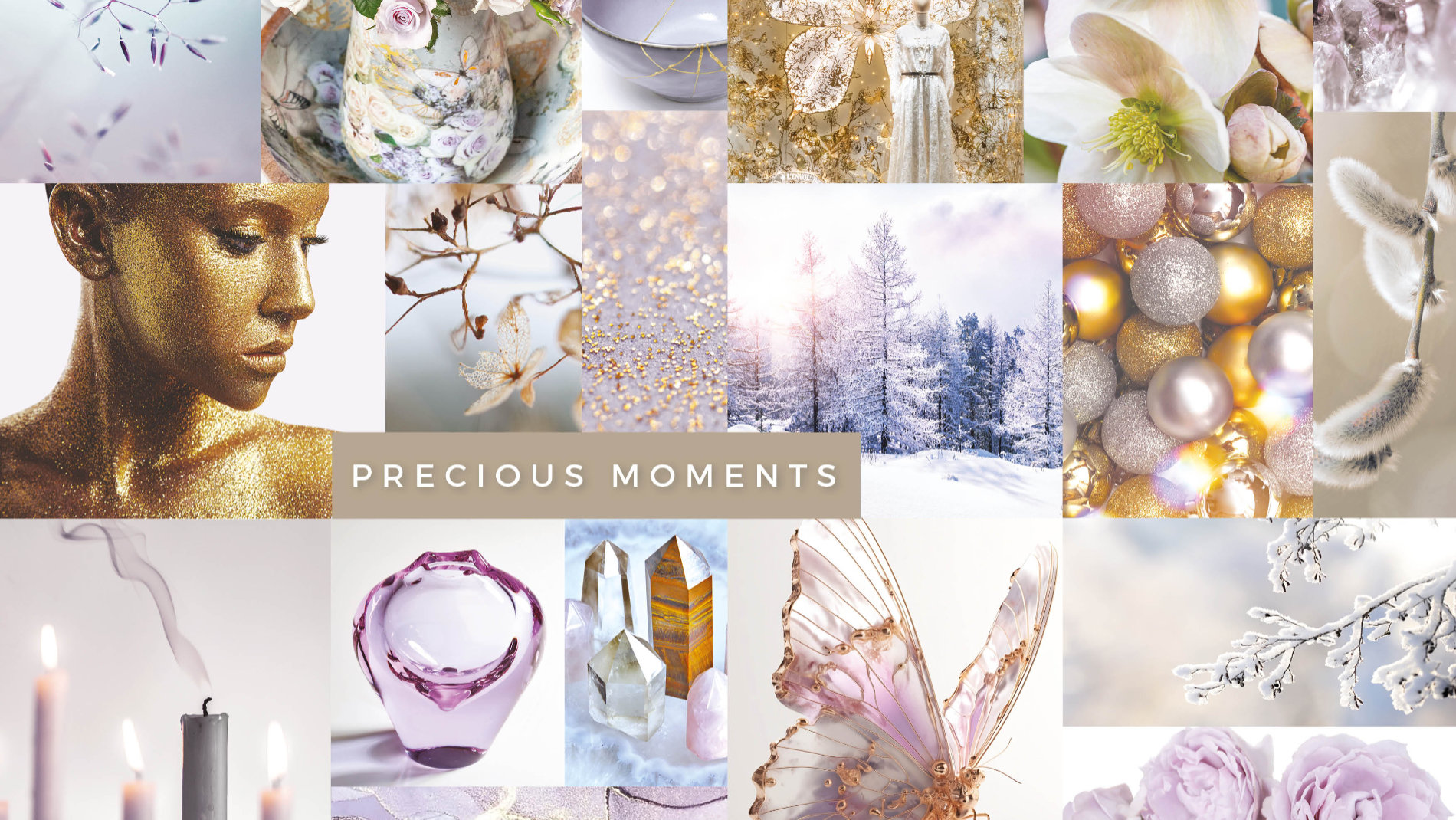 Decoration Unlimited Sonderschau Moodboard „Precious Moments“