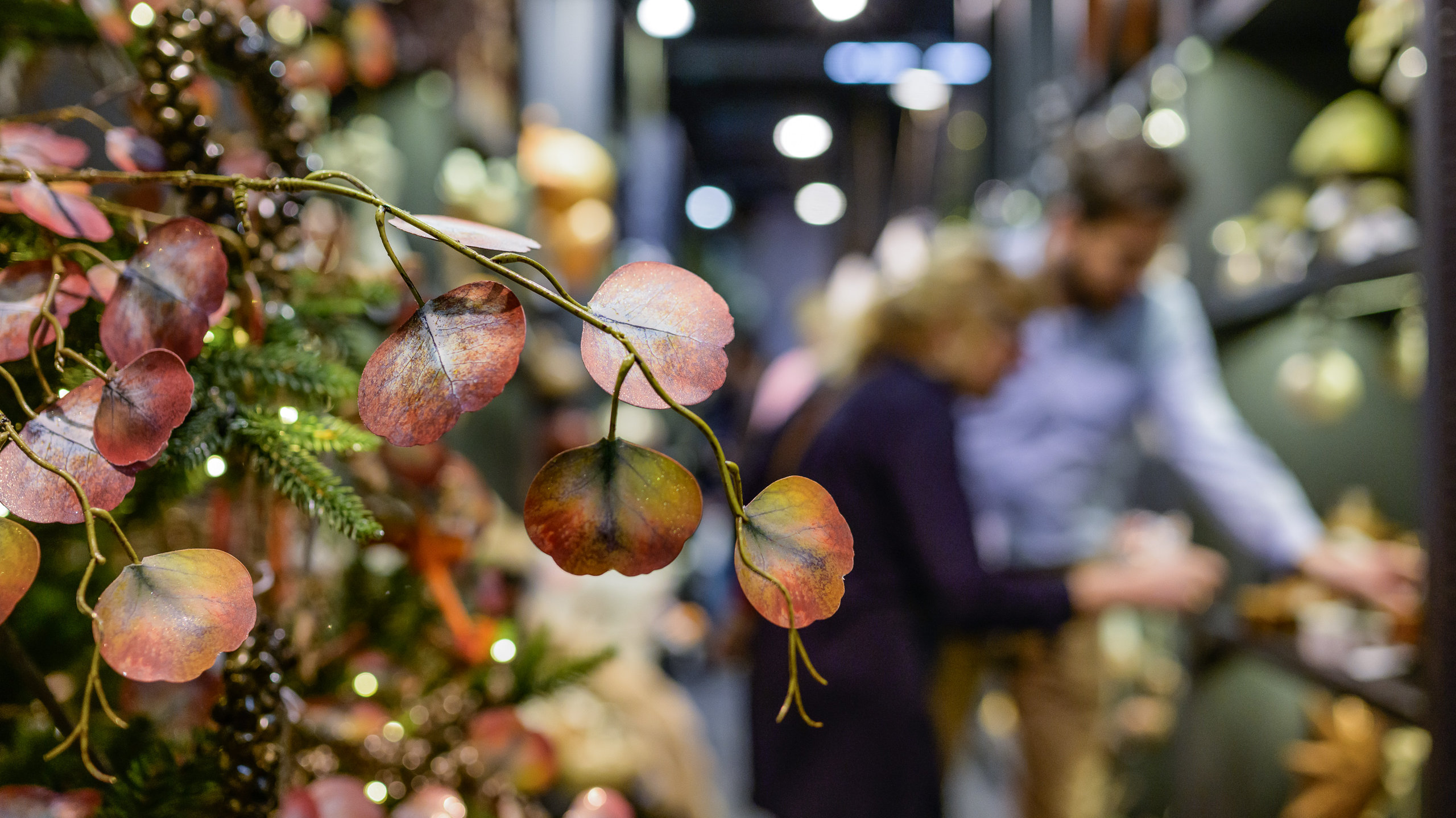 Plants and decorations at Christmasworld