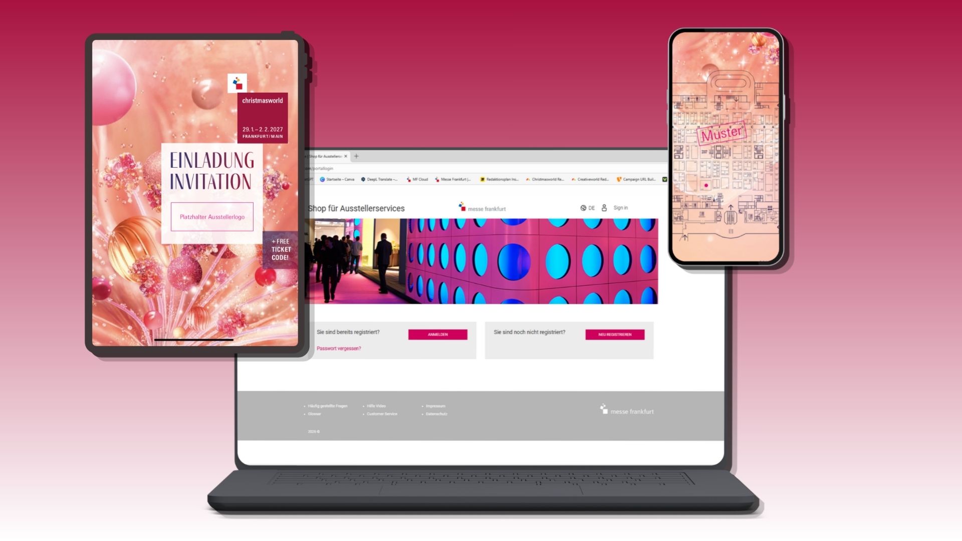 Digitale Promotionmaterialien der Christmasworld