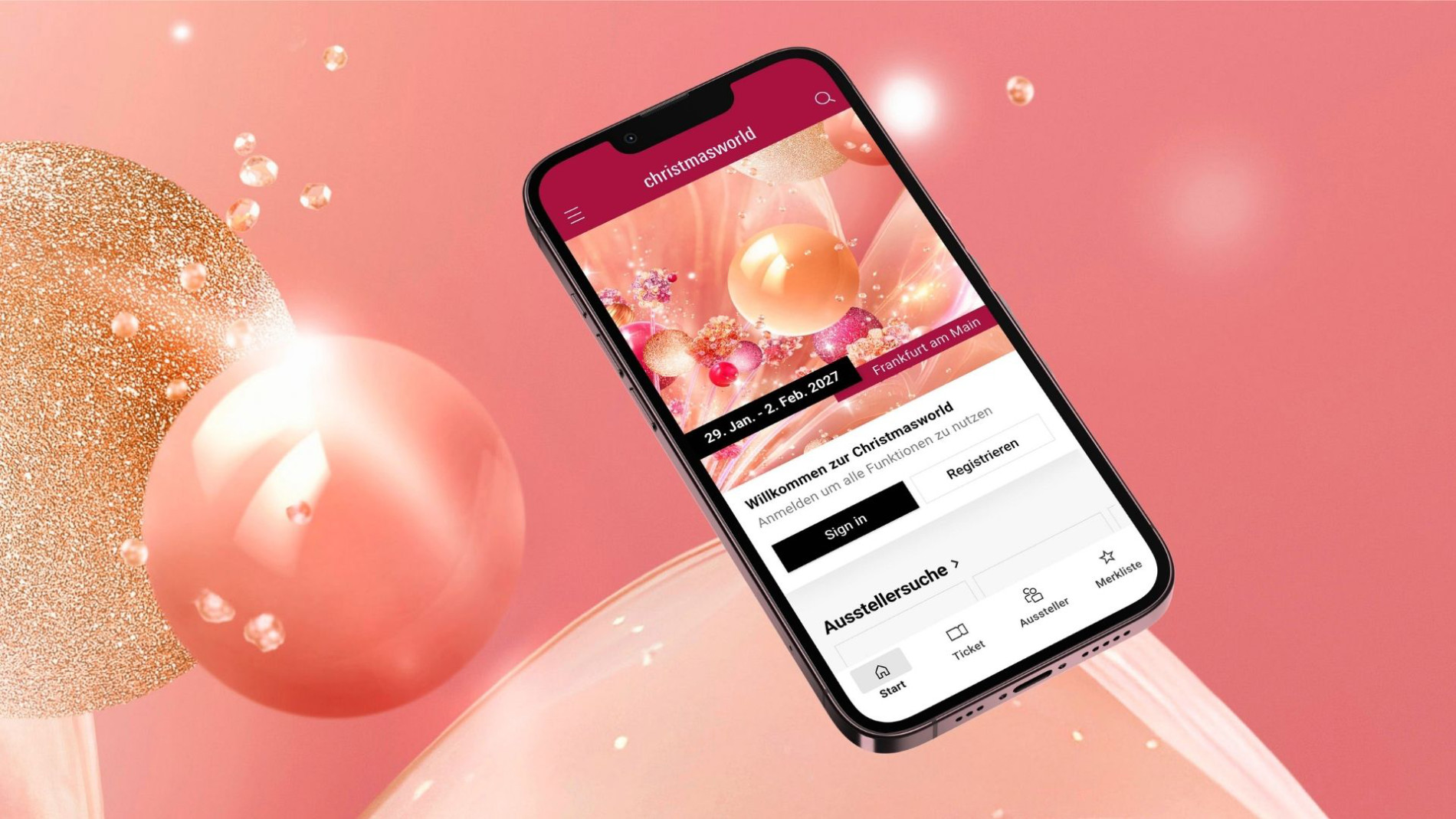 Image: Smartphone with the Creativeworld app