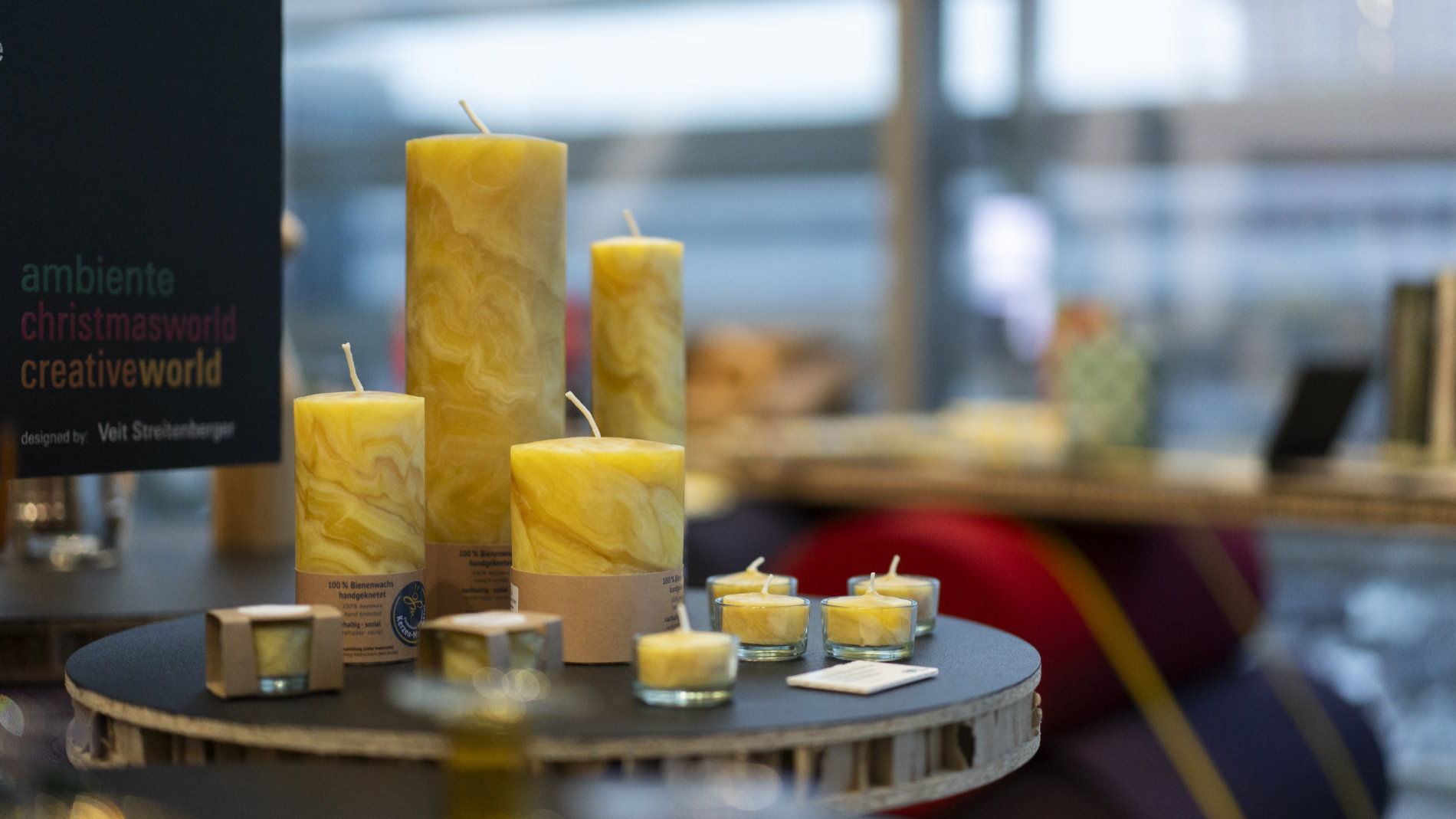 sustainable candles at Christmasworld