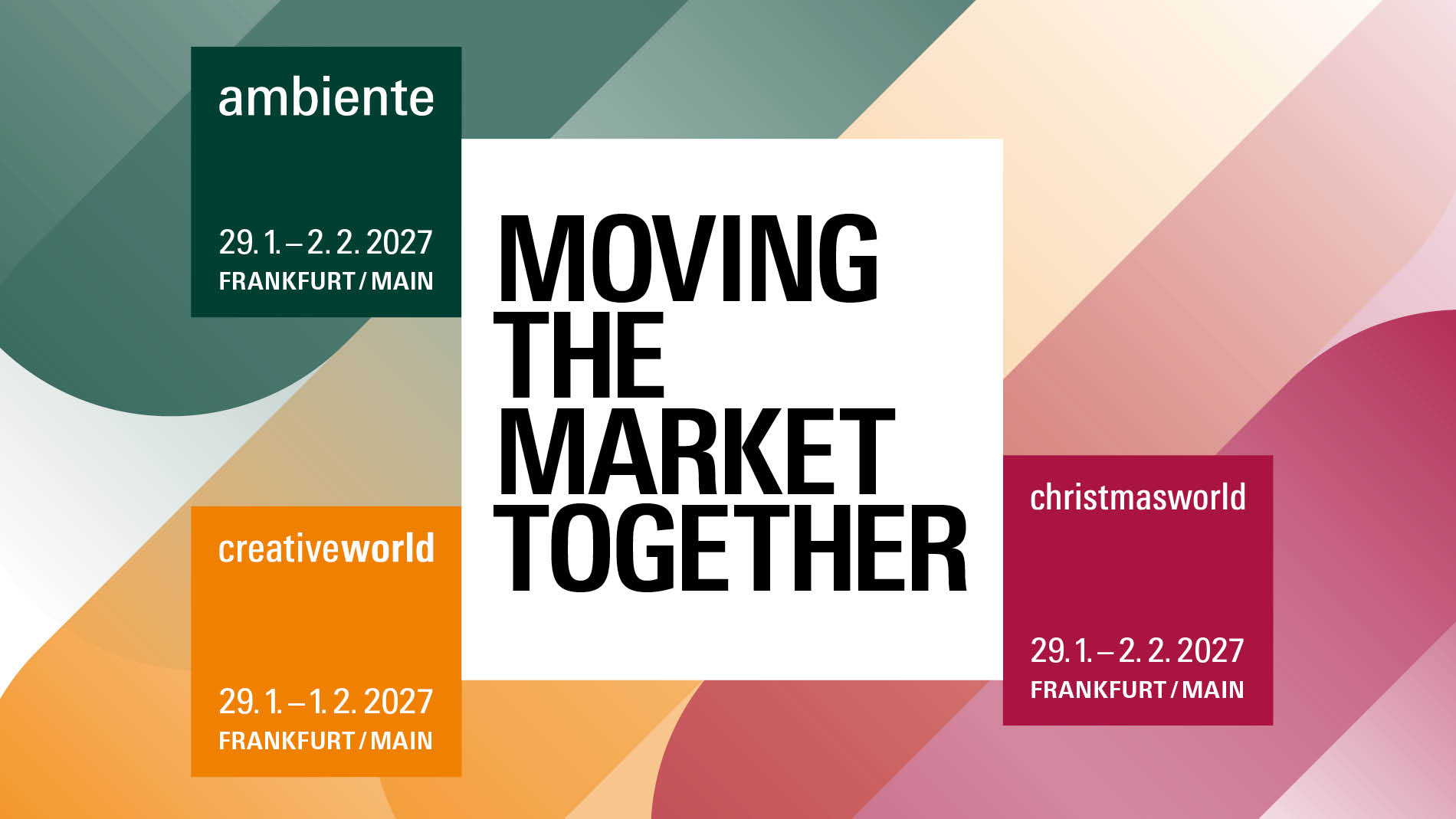 Ambiente, Christmasworld and Creativeworld: Moving the Market together