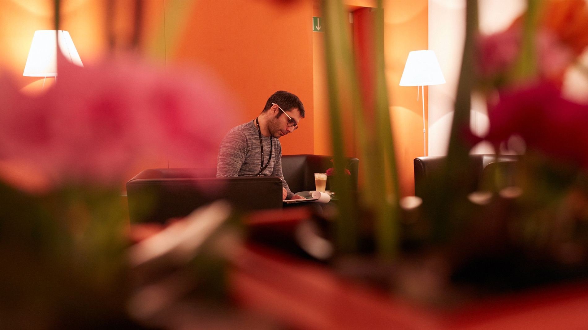 Relaxing in the Tulip Club